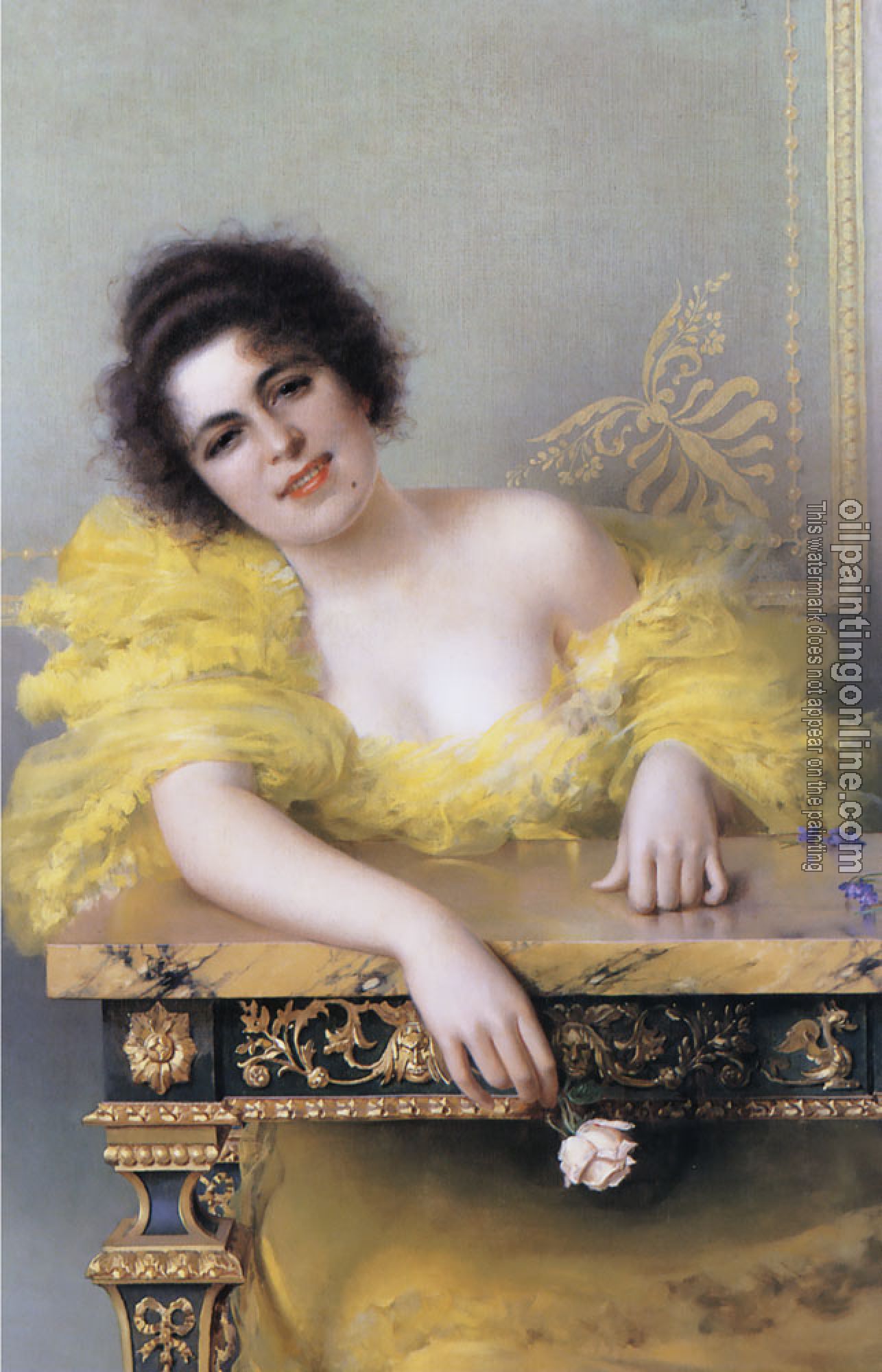 Vittorio Matteo Corcos - Portrait of a Young Woman